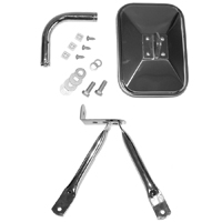 Exterior Mirror,Low Mount Universal, Chrome, 10 1/2