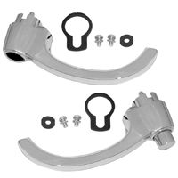 60-66 Exterior Door Handles, Chrome Pr.