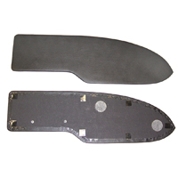 60-63 Interior Door Panel Inserts, Vinyl Black, Pair