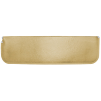 60-66 Sunvisor, Upholstered Tan, w/ Stainless End Clips