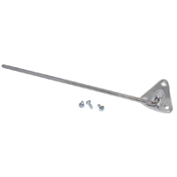 60-66 Sunvisor Bracket, Bright Finished Cast, RH