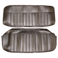 60-66 Seat Cover Kit, Bench, All Vinyl, Black