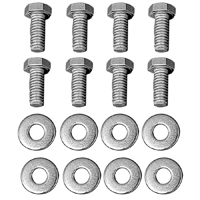 60-72 Seat Mounting Hardware Kit, w/ Loose Washers, Black 8 Pieces