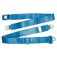 Universal Non-Retractable Seat Belt, Med. Blue