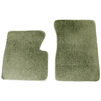 60-72 Carpeted Floor Mats, Green Pr.