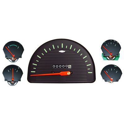 60-63 Chevrolet Truck Factory Gauge Kit, with Speedometer Gauge