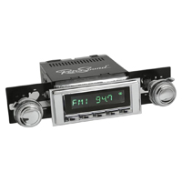 58 Chevrolet Retrosound Long Beach Radio, XM Ready, Tuner Sold Separately, Chrome Face