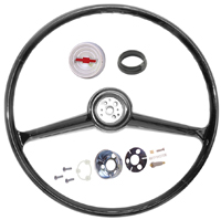 60-66 Chevrolet/GMC Truck Steering Wheel Kit, Standard, Black