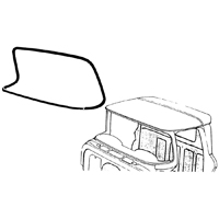 60-63 Windshield Seal, Standard Cab