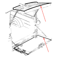 60-66 Suburban/ Panel Lift Hatch & Tailgate Weatherstrip Kit