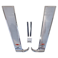 60-63 Deluxe Cab Moldings, Stainless Steel, LH & RH