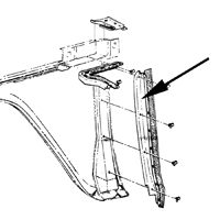 60-66 Chevrolet or GMC Rear of Front Fender Closing Panel, RH