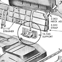 60-66 Chevrolet/GMC Truck Gas Tank Mount Brace, Pair
