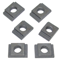 Square Nut Inserts, 5/16-18, .49 x .69 x .21 Thick, 6 Pieces