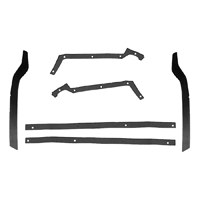 60-66 Inner Fender at Radiator Dust Shields Set, 6 Pcs.