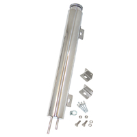 Universal Radiator Overflow Tank, Polished Stainless Steel, 15