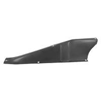 60-66 Radiator Support Upper Tie Bar Baffle, Black, LH