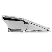 60-66 Radiator Support Upper Tie Bar Baffle, Chrome, RH