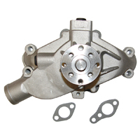 58-68 Chevrolet Short Block Car Natural Finish Aluminum Water Pump