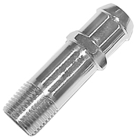 64-72 Chevrolet Car Chrome Water Pump Intake Fitting, Long