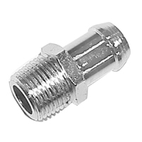 64-72 Chevrolet Car Chrome Water Pump Intake Fitting, Short