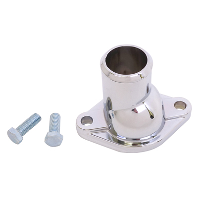 67-72 Camaro Straight Up Neck Thermostat Housing, Chrome