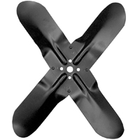 55-66 Chevrolet Car / Truck, 6 Cyl./V8 4-Blade Fan, Black, Non-Clutch Type