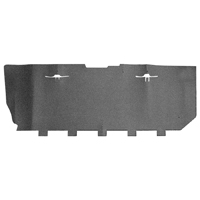 60-66 Gas Tank Cover, Black Cardboard