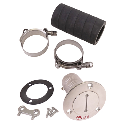Flush Mount Fuel Tank Filler Kit, Universal