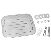 60-72 Gas Filler Door Polished Aluminum, 5 1/2