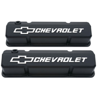 67-81 Camaro Valve Covers Small Block Black Finish Competition Valve Covers