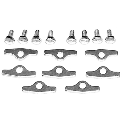 64-72 Chevrolet Small Block Car Valve Cover Retainers w/Bolts, Correct TR Headmark, Kit