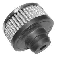 Chrome Top Valve Cover Breather Cap, Push-in w/ Washable Filter