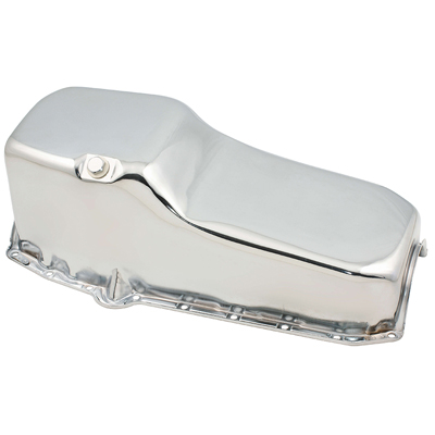 67-78 Camaro Oil Pan Steel Reproduction, Small Block, Chrome