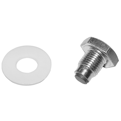 Chrome Magnetic Oil Pan, Drain Plug W/ Gasket