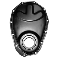 47-62 6 Cyl. Timing Chain Cover, Black