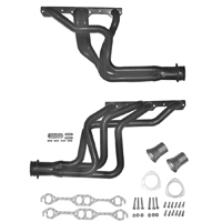 60-66 Small Block Hedman Headers, Black 1 5/8