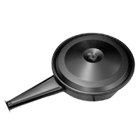 66-67 Air Cleaner, Small Block Style, w/ Black Lid, 5 1/8