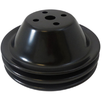 68-72 Water Pump Pulley, Big Block w/ Short Water Pump, Black Double Groove