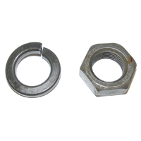 60-72 Pitman Arm Nut & Lock Washer
