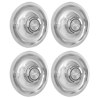 Rally Wheel Hub Cap Set, Chevy Motor Division Style, Chrome