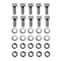 54-72 Front Bed Panel Mounting Bolt Kit, Zinc w/ Wood Floor