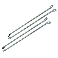 60-66 Fleetside Bed Side Support Braces, w/o Hardware