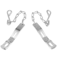 60-66 Fleetside Tailgate Chains, Cadmium Plated