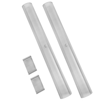 60-72 Fleetside Tailgate Chain Covers, Clear, Pr.