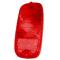 60-66 Chevrolet Fleetside Tail Light Lens w/ Bowtie, Red