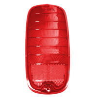 60-66 Fleetside Tail Light Lens, Plain, Red