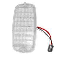 60-66 Fleetside Tail Light Lens, L.E.D. Clear Lens w/ Red L.E.D. Bulbs