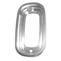 60-66 Fleetside Tail light Bezel, Bright Finished Aluminum