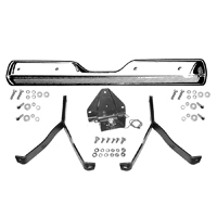 60-62 Stepside Rear Bumper Kit, Chrome